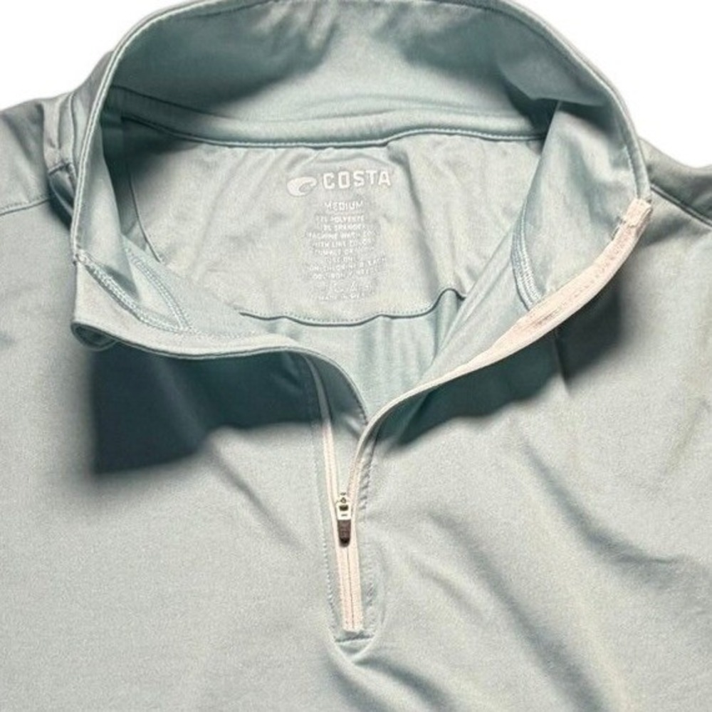Costa Del Mar Mens M Fishing Voyage Performance Technical Quarter Zip Pullover